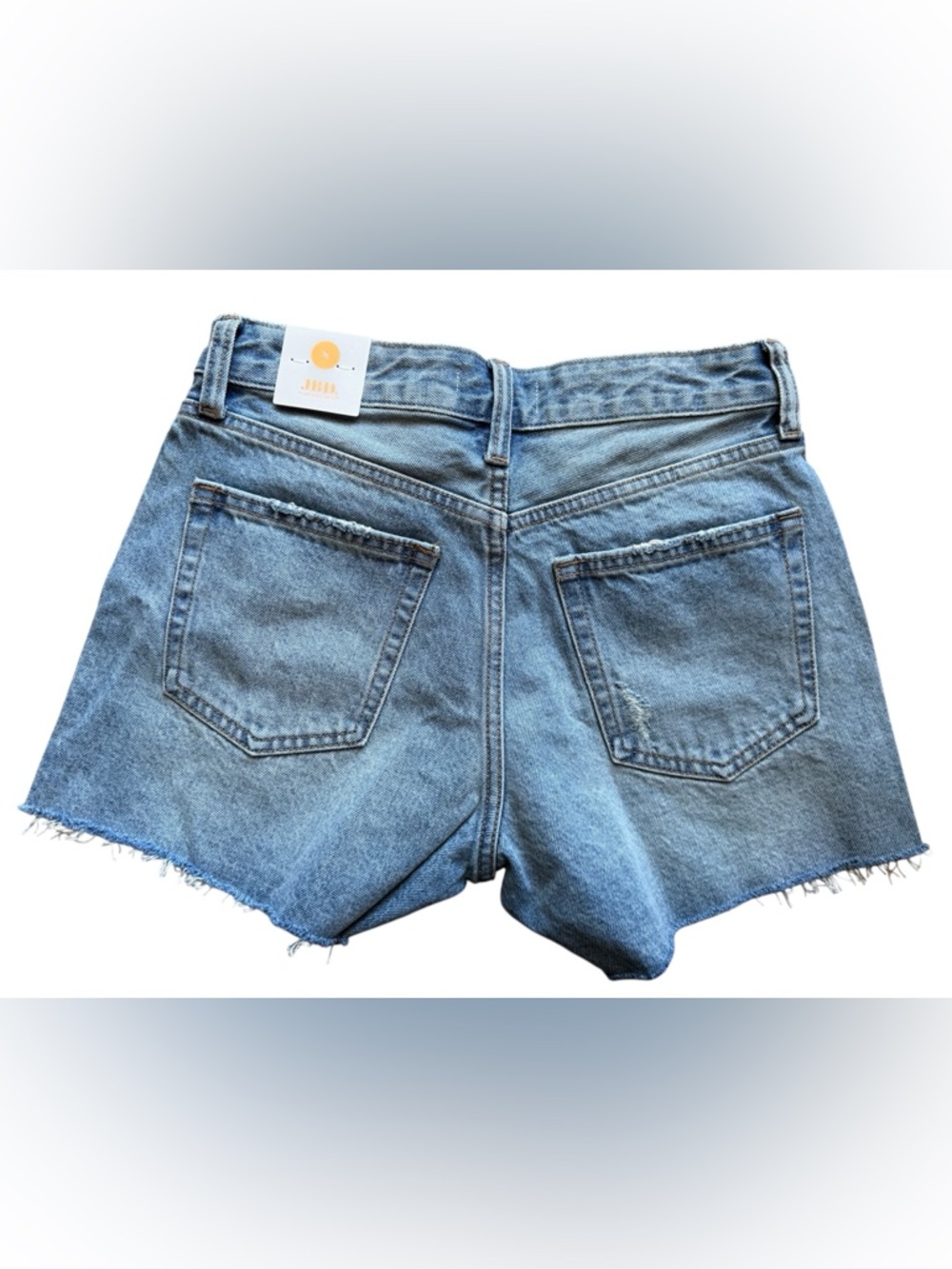 NWT JBD MEDIUM WASH HIGH WAISTED COTTON DENIM SHORTS Size Small - Picture 6 of 11